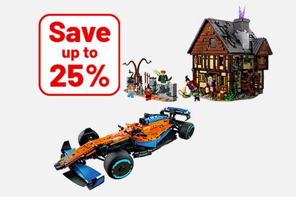 Save up to 25% on selected LEGO® sets. Shop great sets now.